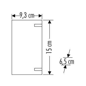 Cata İbiza Siyah Kasa Dekoratif Dış Mekan Led Duvar Aplik Aydınlatma CT-7062