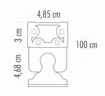 Cata Sıva Üstü Wallwasher Duvar Aydınlatma 100Cm 36W Volvoşır Aydınlatma Amber Işık ct-4697