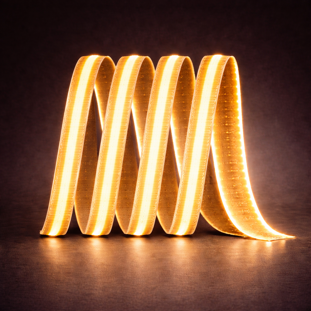 Cata 12V Yüksek Lümen Cob Şerit Led Aydınlatma Amber ct-4541A