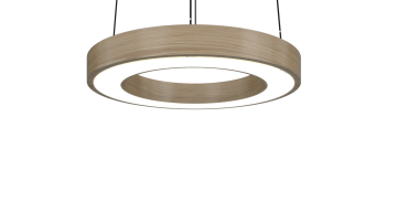 Samsung Led Tridonic Trafolu Sıva Üstü Simit Ahşap Linear Armatür 5x5 Cm Kasa Linear Aydınlatma 60CM - 6500K (Beyaz Işık) - Kayın - Askılı