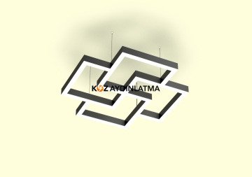 Labirent Linear Aydınlatma Modern Led Avize Lineer Armatür