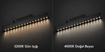 Forlife Klasik FL-6613 18W Lensli Linear Magnet Ray Armatür Siyah Kasa