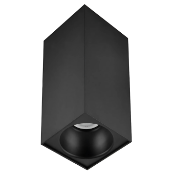 Sıva Üstü Kare Led Spot Armatür 8x8x14 Cm Siyah - Siyah