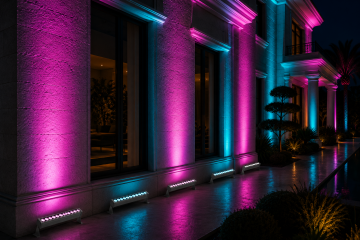 Sıva Üstü Wallwasher Duvar Aydınlatma 50Cm 18 Ledli Volvoşır Aydınlatma MAVİ