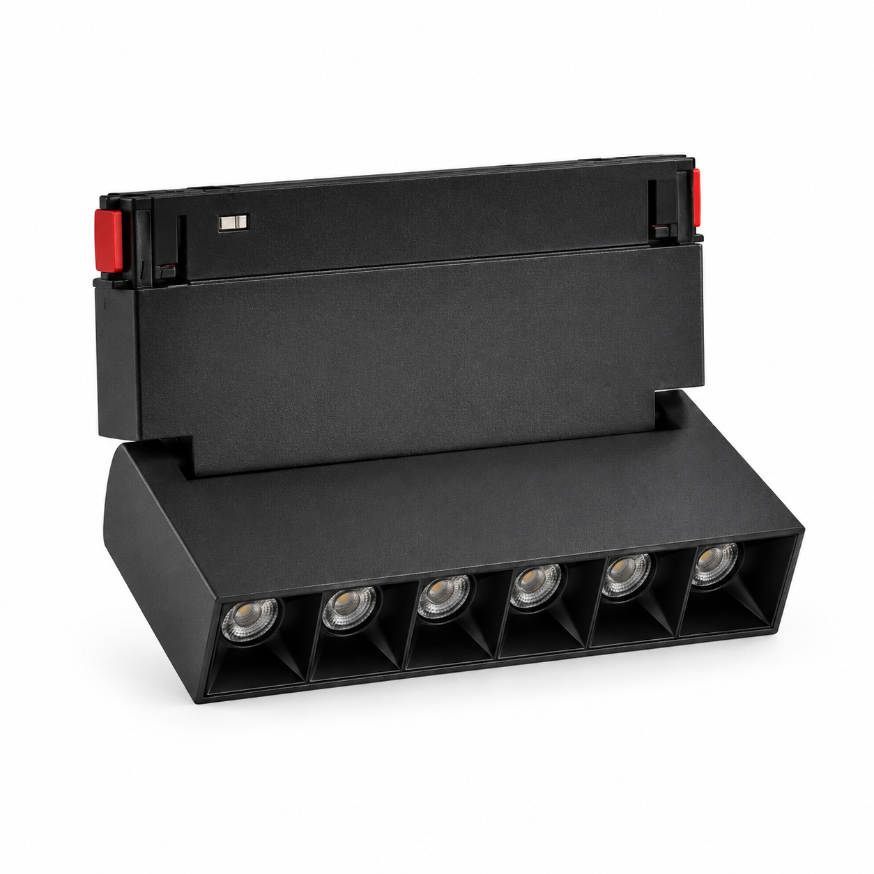Forlife Klasik FL-6621 6W Oynar Başlıklı Lensli Linear Magnet Ray Armatür Siyah Kasa