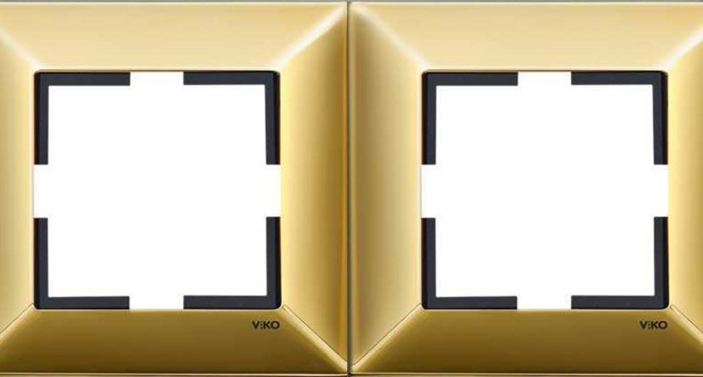 Viko Trenda Metal İkili Çerçeve 92190822 Gold