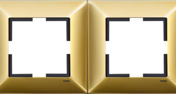 Viko Trenda Metal İkili Çerçeve 92190822 Gold