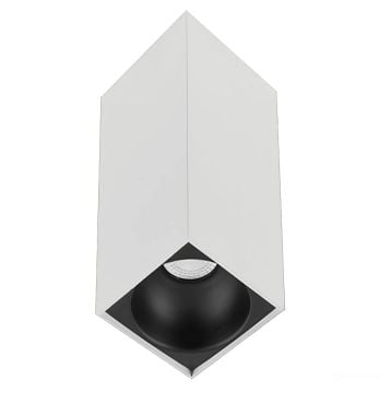 Sıva Üstü Kare Led Spot Armatür 10x10x14 Cm Beyaz - Siyah