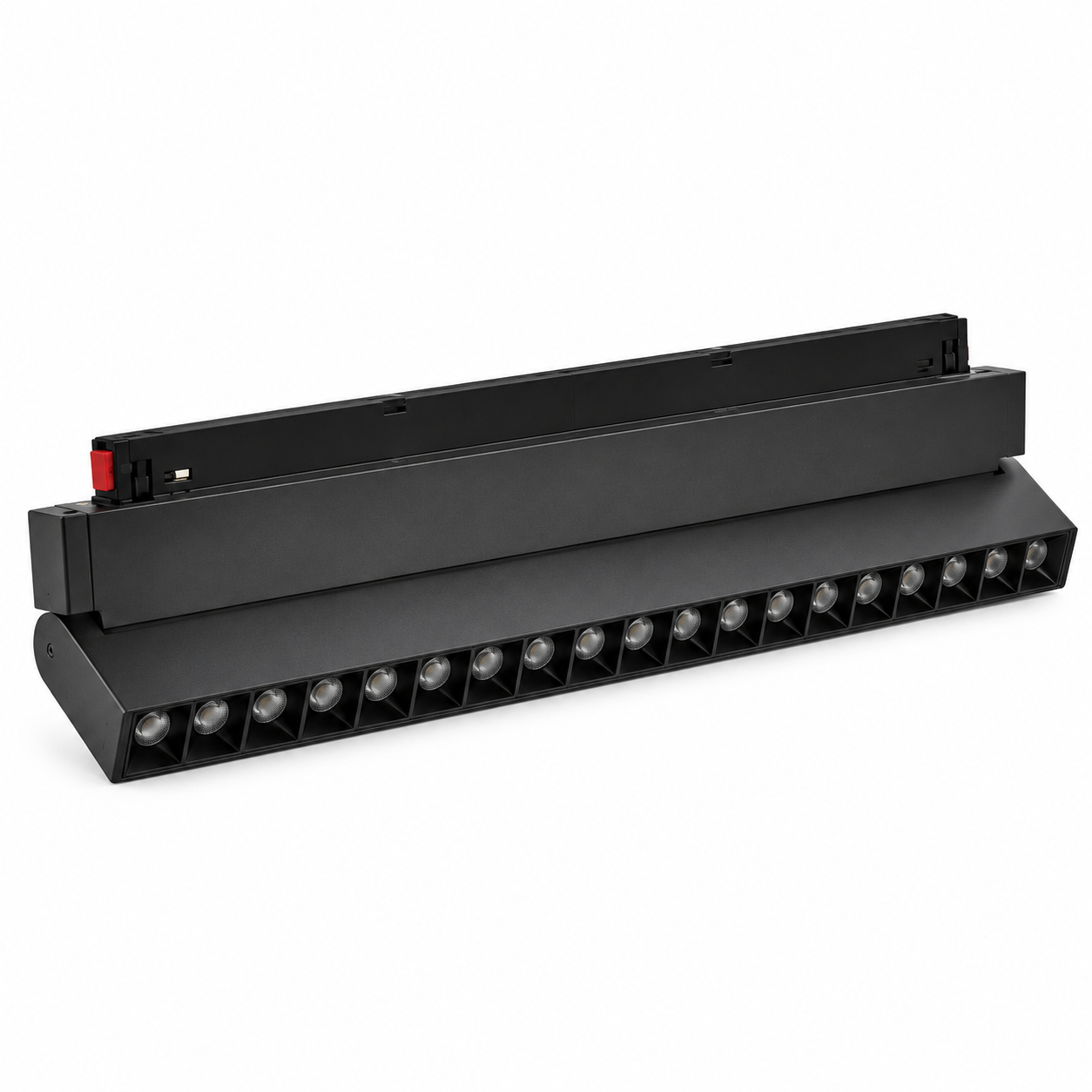 Forlife Klasik FL-6623 18W Lensli Oynar Başlıklı Magnet Ray Armatür Siyah Kasa