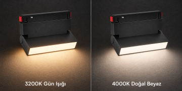Forlife Klasik FL-6681 6W Difüzörlü Oynar Başlıklı Magnet Ray Armatür Siyah Kasa