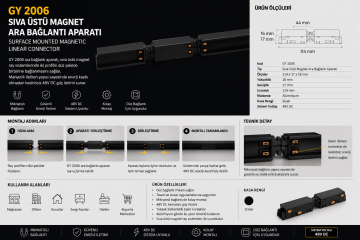 Goya Magnet Ray Ara Bağlantı Aparatı GY 2006