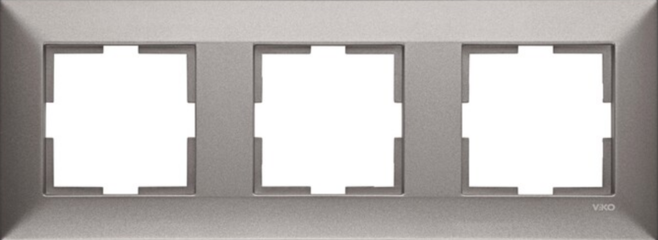 Viko Trenda Metal Üçlü Çerçeve 92190823 İnox