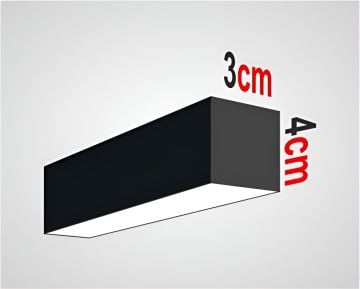 Osram Led Tridonic Trafolu Sıva Üstü Linear Armatür 3x4 Cm Kasa Linear Aydınlatma