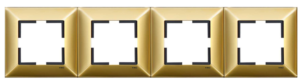 Viko Trenda Metal Dörtlü Çerçeve 92190824 Gold