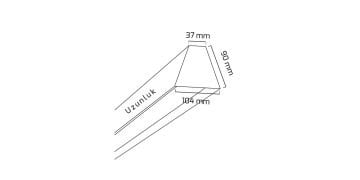 Goya 65 Watt Samsung Ledli Dekoratif Sarkıt Linear Armatür 150CM GY 8047-150