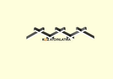 Üçlü Linear Takım Aydınlatma Modern Led Avize Lineer Armatür