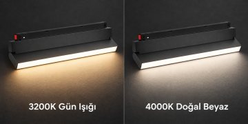 Forlife Klasik FL-6683 18W Difüzörlü Oynar Başlıklı Magnet Ray Armatür Siyah Kasa