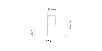 Goya Sıva Altı Trimless Magnet Ray 3 Metre GY 2003-3