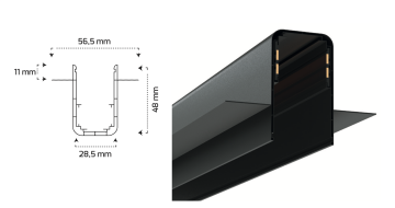 Goya Sıva Altı Trimless Magnet Ray 3 Metre GY 2003-3