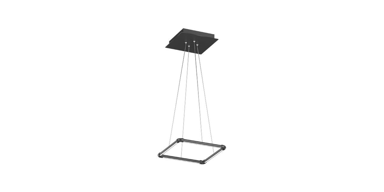 Goya 14 Watt Samsung Ledli Dekoratif Sarkıt Kare Linear Aydınlatma 27CM GY 8123-1