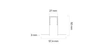Goya Sıva Altı Trimless Magnet Ray 3 Metre GY 2004-3