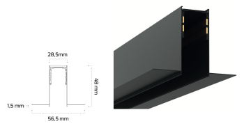 Goya Sıva Altı Trimless Magnet Ray 3 Metre GY 2004-3