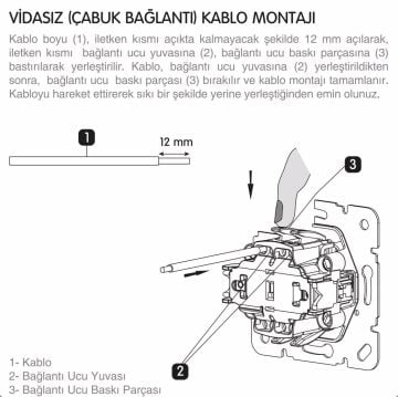 Viko Thea Blu Permütatör (Ara Vavien) Anahtar Mekanizma + Kapak