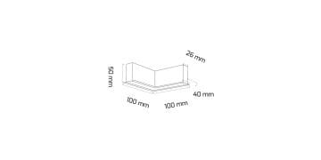 Goya Sıva Altı Magnet Ray L Dönüş Aparatı Tavan Tipi GY 2011