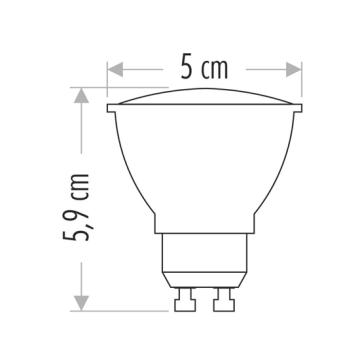 Cata 7 Watt GU10 Duylu Led Çanak Ampul CT-4216