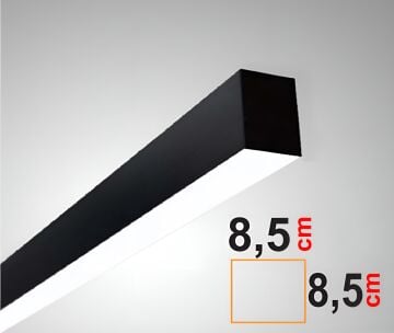 Linear Aydınlatma 60W Yüksek Lümen Osram Led Sıva Üstü Led Lineer Armatür 8,5x8,5Cm