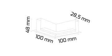 Goya Sıva Altı Trimless Magnet Ray L Dönüş Aparatı Tavan Tipi GY 2015