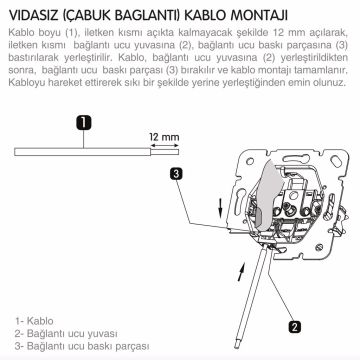 Viko Thea Blu UPS Çocuk Korumalı Priz Mekanizma + Kapak