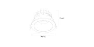 Goya 6 Watt Yuvarlak Led Spot Aydınlatma Armatür Gün Işığı GY 1722
