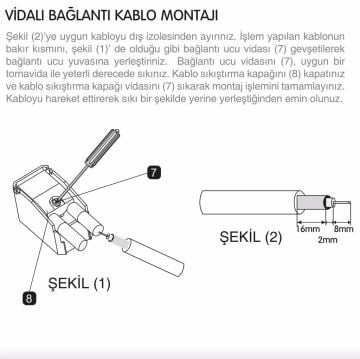 Viko Thea Blu Uydu Prizi F Konnektörlü Sonlu Mekanizma + Kapak