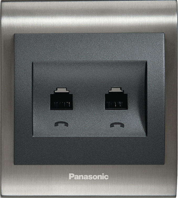 Viko Thea Blu İkili Nümeris Telefon Prizi (2 x RJ11) Mekanizma + Kapak