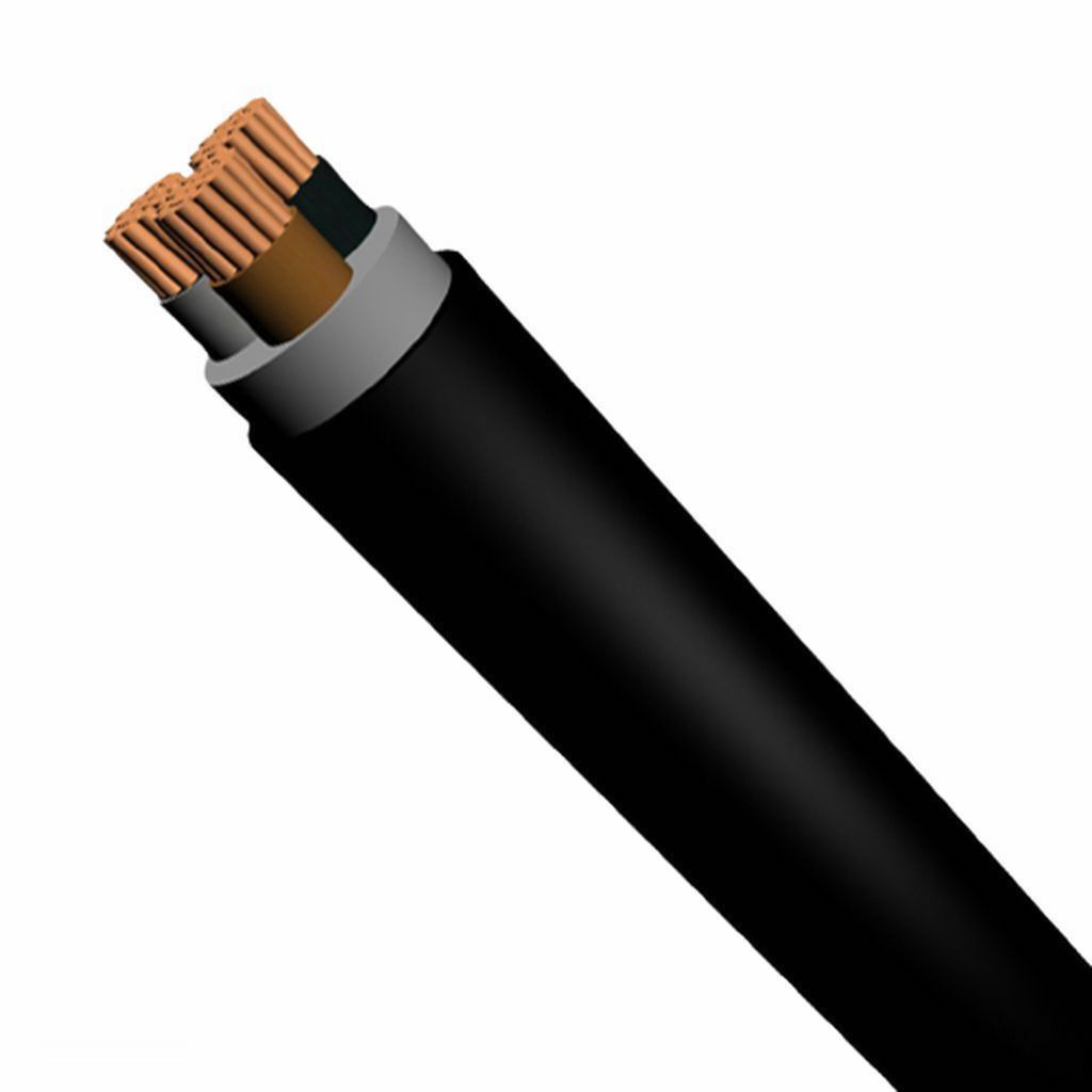 Özel Üretim 3x4 N2XH Bakır Yanmaz Yer Altı Kablosu 100 Metre