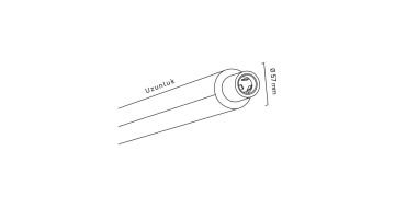 Goya Yuvarlak Monofaze Linear Ray Aparatı 141CM GY 8063-141 Siyah - Baffle Tavan Montaj