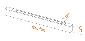 Samsung Led Tridonic Trafolu Sıva Üstü Ahşap Linear Armatür 5x7 Cm Kasa Linear Aydınlatma