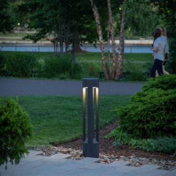 Kratos Dış Mekan Modern Bahçe Armatürü Led Yol Aydınlatması Bollard Aydınlatma 40CM