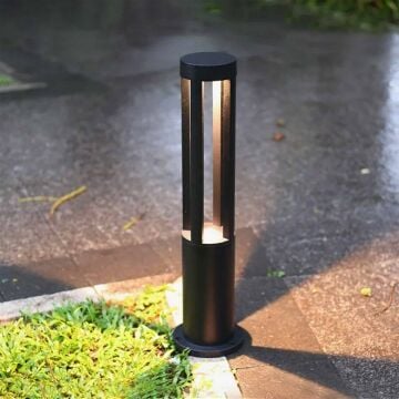 Kratos Dış Mekan Modern Bahçe Armatürü Led Yol Aydınlatması Bollard Aydınlatma 40CM