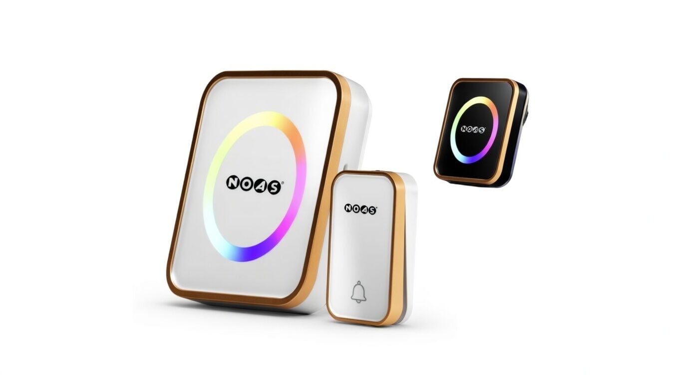 Noas Modern Kinetik Enerjili Kablosuz Kapı Zili 36 Moledili RGB YL03-6001