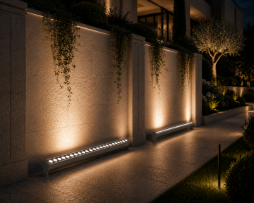 Sıva Üstü Wallwasher Duvar Aydınlatma 150Cm 54 Ledli Volvoşır Aydınlatma