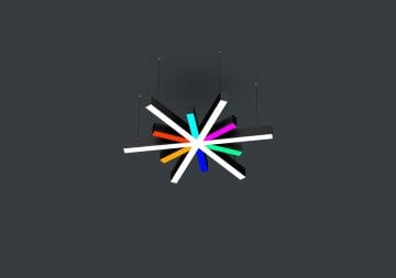 Yıldız Linear Aydınlatma Modern Led Sarkıt Avize Lineer Armatür 4000K (Natural Işık) - Askısız
