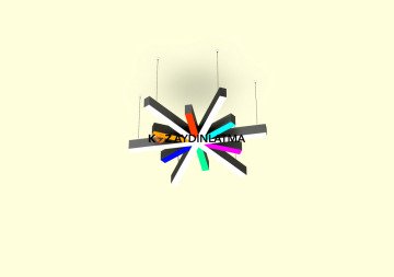 Yıldız Linear Aydınlatma Modern Led Sarkıt Avize Lineer Armatür 4000K (Natural Işık) - Askısız