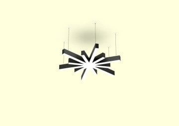 Yıldız Linear Aydınlatma Modern Led Sarkıt Avize Lineer Armatür 4000K (Natural Işık) - Askısız