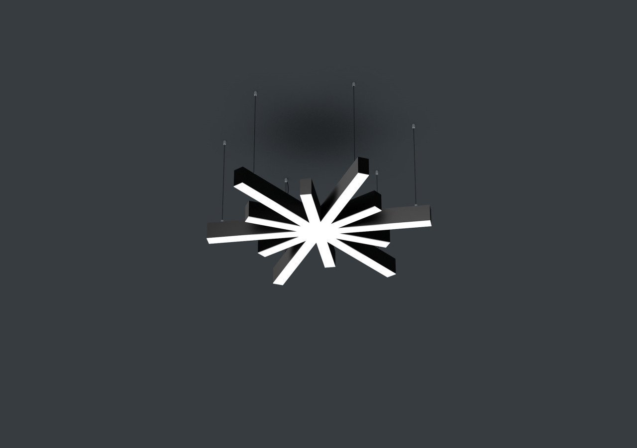 Yıldız Linear Aydınlatma Modern Led Sarkıt Avize Lineer Armatür 4000K (Natural Işık) - Askısız