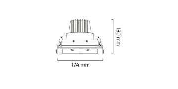 Goya 30 Watt Samsung Ledli Kare Cob Led Spot Mağaza Armatürü GY 3041-30