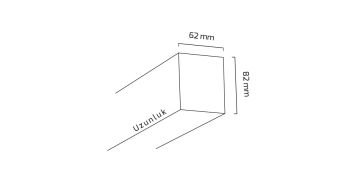 Goya 39 Watt Samsung Ledli Dekoratif Sarkıt Linear Armatür 90CM GY 8033-90