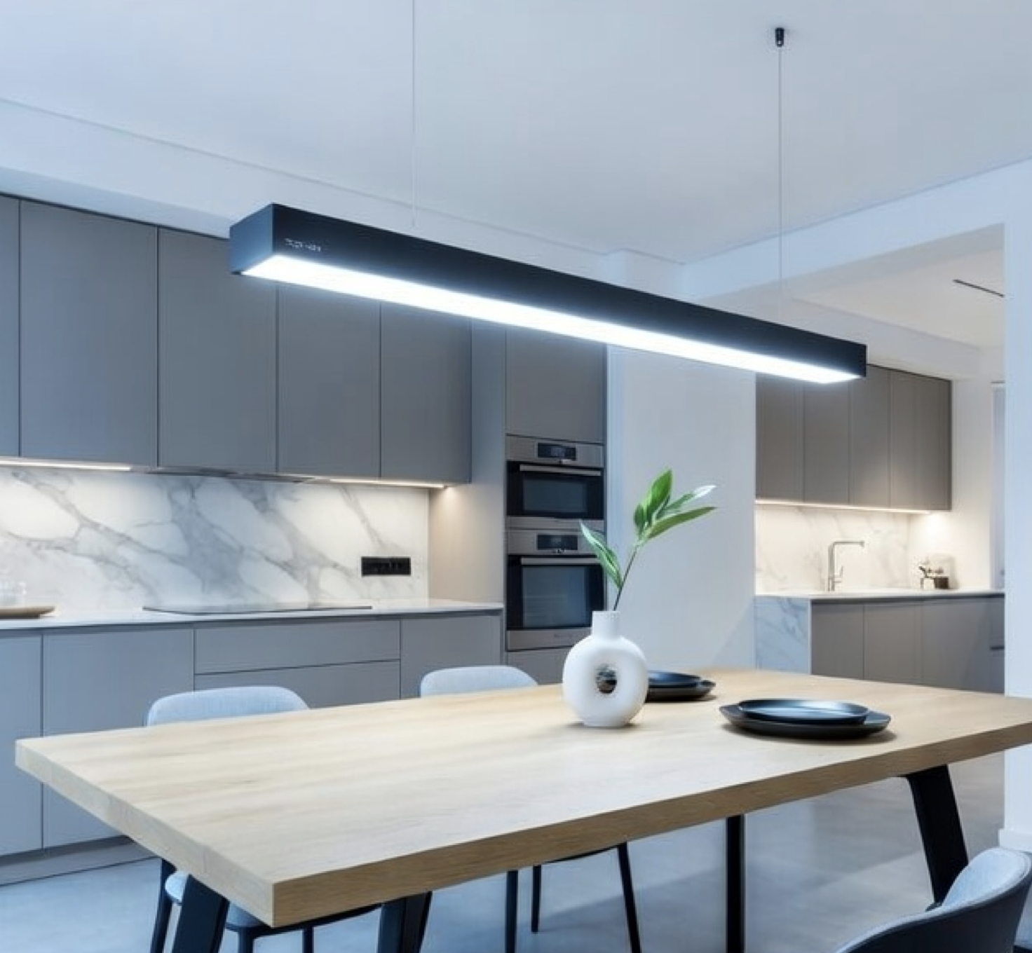 Noas 50W Sarkıt Sıva Üstü Linear Armatür 120CM Beyaz Işık YL76-1210