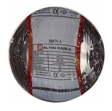 Altın Kablo 25 mm Nya Tek Damarlı Bakır Elektrik Kablosu Kahverengi 100 Metre
